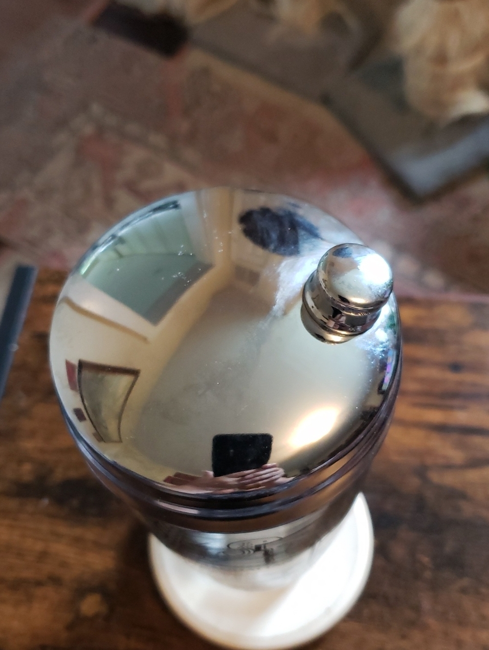 Vintage Mid-Century Modern Irvinware Glass Cocktail Shaker - Picture 4 of 15